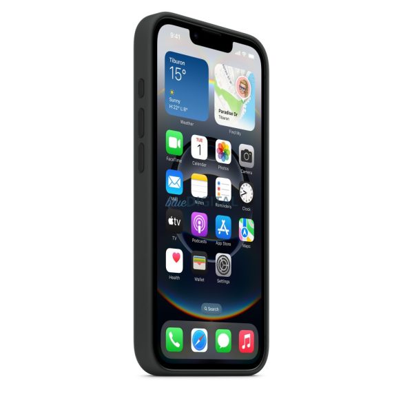 Apple iPhone 16e silicon spate capac, negru