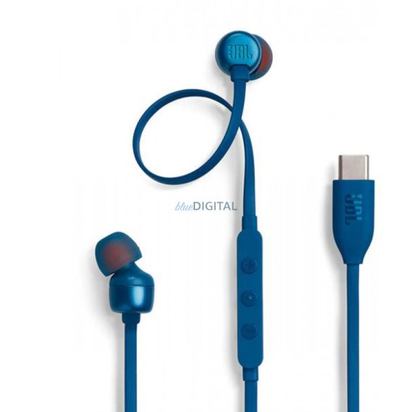 Căști cu fir JBL Tune 310C Type-C, albastru