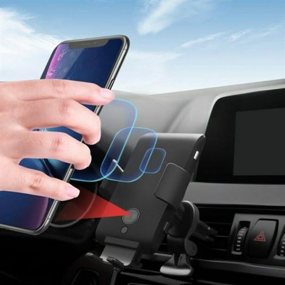 Suport auto wireless 10W, negru