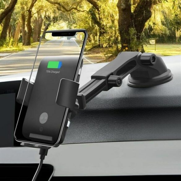 Suport auto wireless 10W, negru