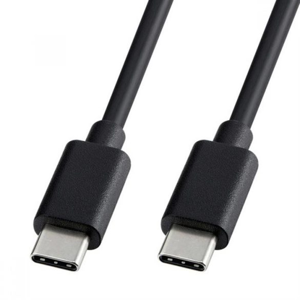 Cablu de date Type-C la Type-C 1m/3A, negru