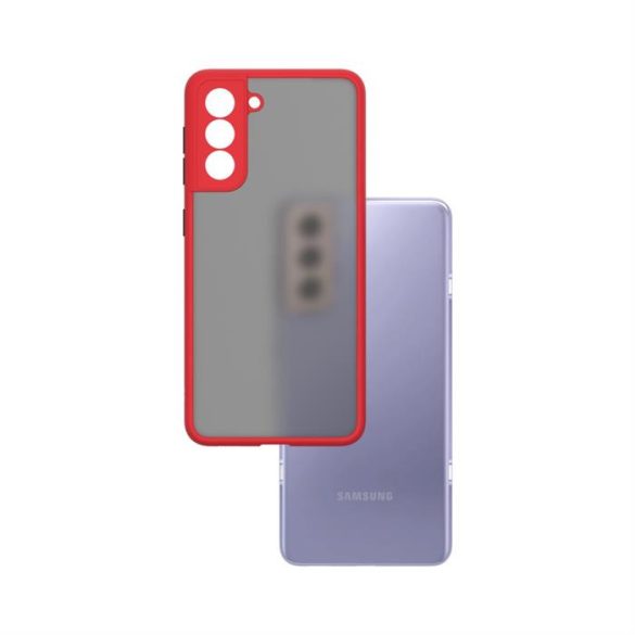 Samsung S21Husădin plastic, roșu, negru