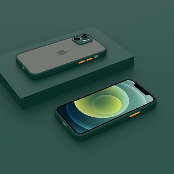 Husă din plastic pentru iPhone 13 Pro Max, verde, portocaliu