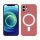 Husa magnetica din silicon pentru iPhone 13, Rosie Husa magnetica din silicon pentru iPhone 13, Rosie