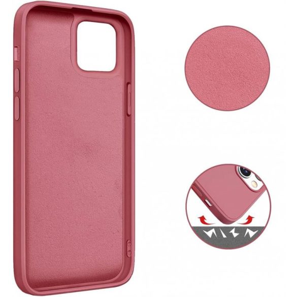 Husa din silicon Cellect cu inel, iPhone12 Mini, Mov
