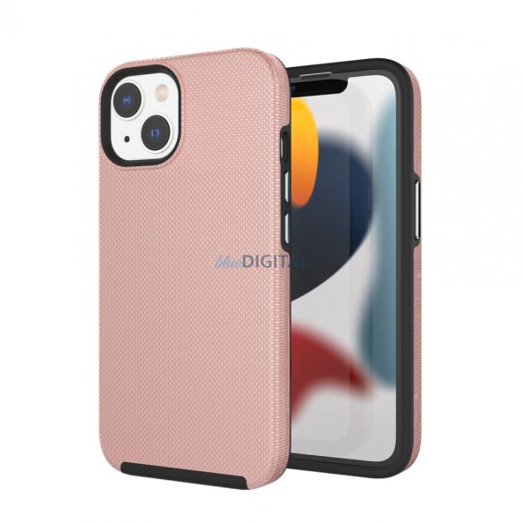 Husa iPhone 14 Pro Max TPU+PC rezistenta la socuri, roz