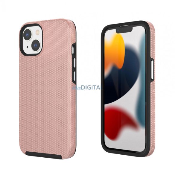 Husa iPhone 14 Pro Max TPU+PC rezistenta la socuri, roz