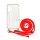 Husa transparenta TPU+PC iPhone 14 Plus, cordon portocaliu Husa transparenta TPU+PC iPhone 14 Plus, cordon portocaliu