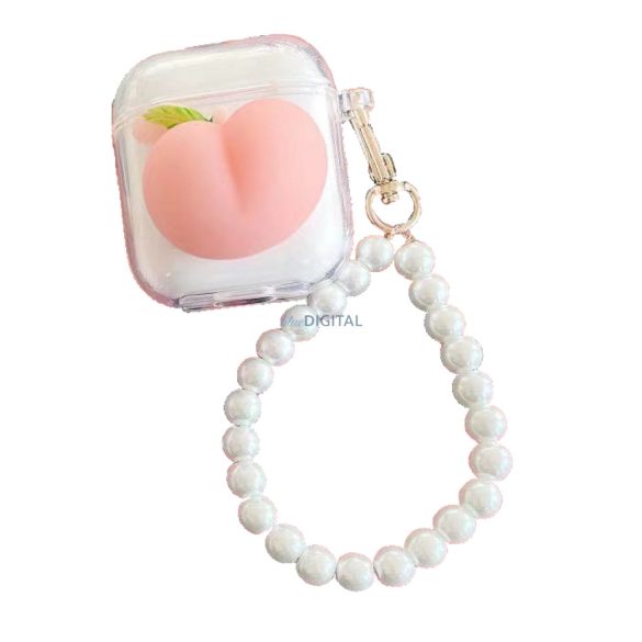 Husă din silicon Airpods Pro, Peach