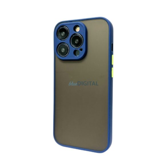 Husa din plastic iPhone 15 Pro, albastra, verde