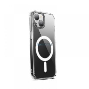 Husa silicon magnetica iPhone 15, Transparenta