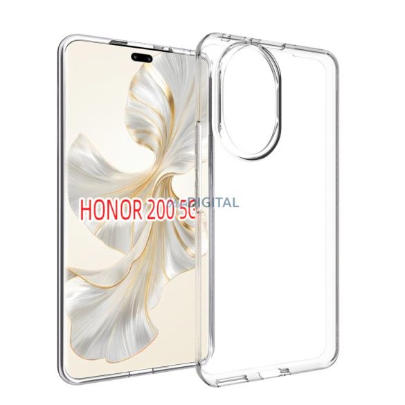 Husa din spate subțire din silicon pentru Honor 200 Lite, transparentă