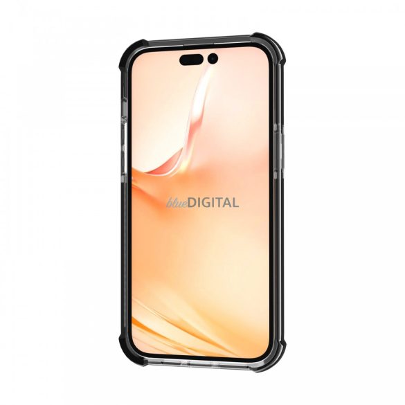 Husa din silicon rezistenta la socuri pentru iPhone 15, neagra