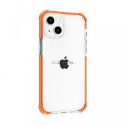  Husa din silicon rezistenta la socuri pentru iPhone 15 Plus, portocaliu