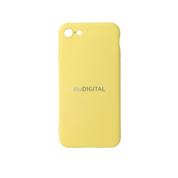 Husa din silicon premium, iPhone SE 2022/2020/8/7, Lemon.