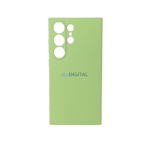 Husa din silicon premium, Samsung S24 Ultra, verde