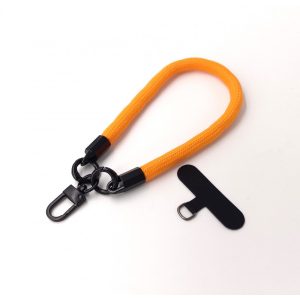Curea de mână din material textil pentru husă din silicon, portocaliu