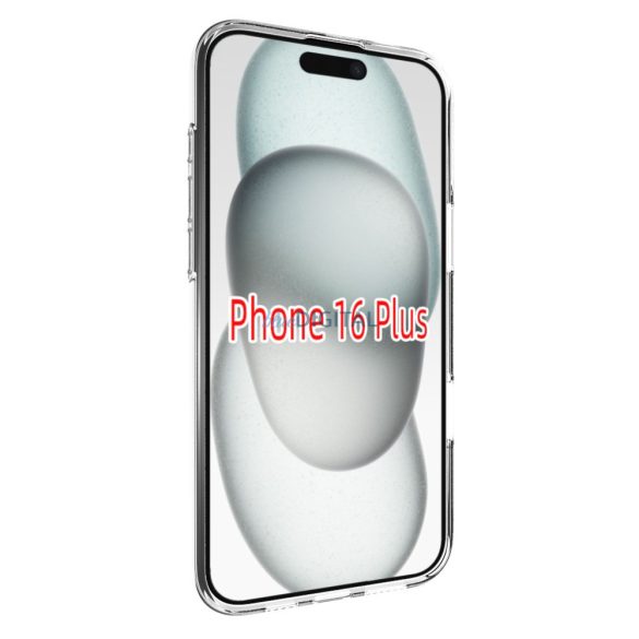 iPhone 16 Plus subțire TPU silicon spate capac, transparent