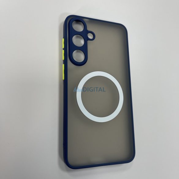 Samsung S25 Plus carcasă magnetică din plastic, albastru, verde