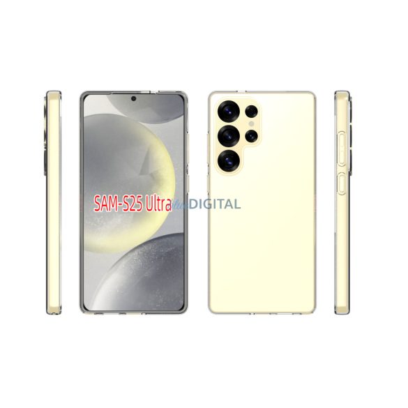 Samsung Galaxy S25 Ultra silicon caz, transparent