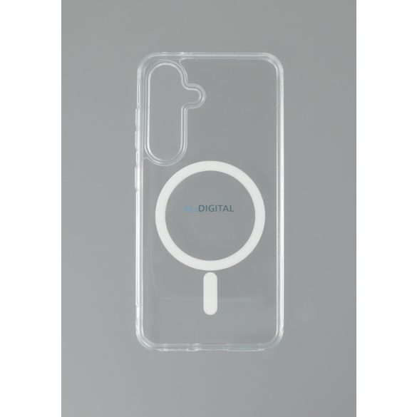 Samsung S25 TPU + PC Magnetic silicon caz, transparent