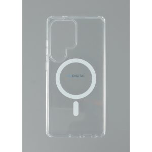Samsung S25 Ultra TPU + PC Magnetic Sil caz, transparent