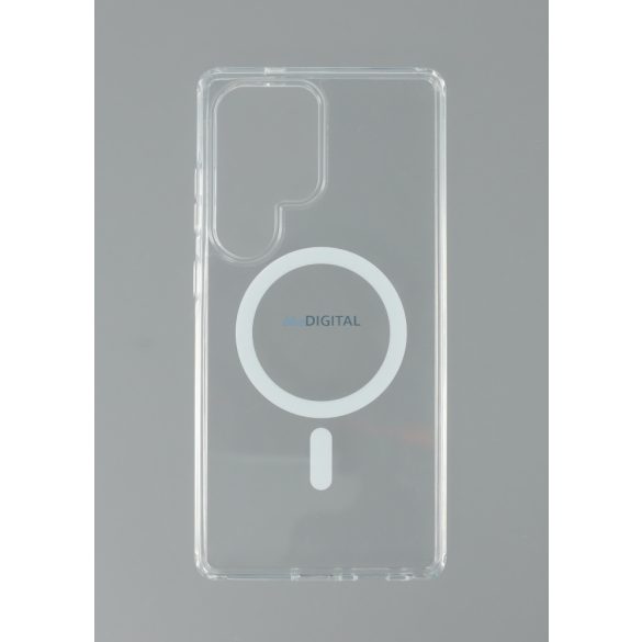 Samsung S25 Ultra TPU + PC Magnetic Sil caz, transparent