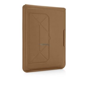 Suport multifuncțional pentru laptop cu efect de piele, maro