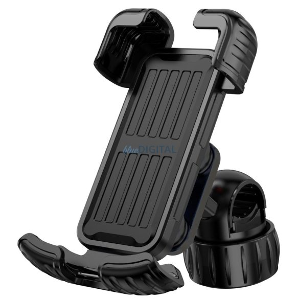 Suport de telefon rotativ la 360 de grade pentru bicicletă, negru