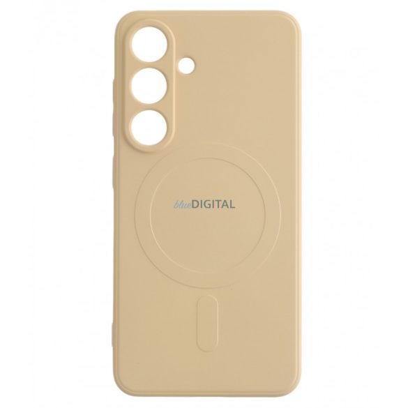 Samsung S25 Magnetic silicon caz, Sweet Peach