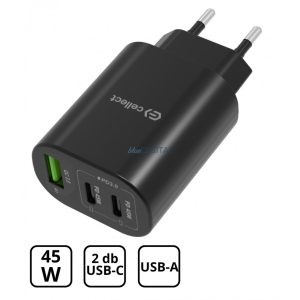 Adaptor încărcător de rețea cu încărcare rapidă 45W, negru