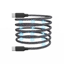 Cablu magnetic Type-C la Type-C, gri