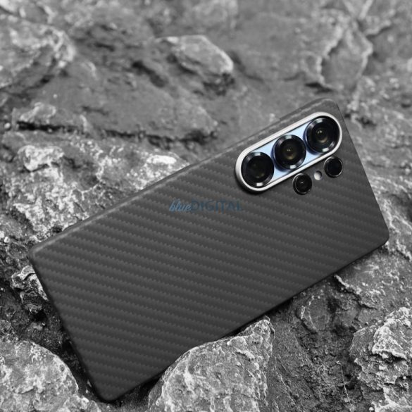 Carcasă din carbon aramic, Samsung S25 Ultra, negru