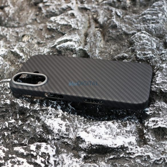 Carcasă din carbon Aramid, iPhone 16, negru