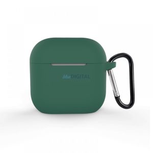 Carcasă din silicon Airpods 4, verde, 2.5 mm