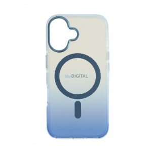 Iphone 16 Magnetic Case, albastru-transparent