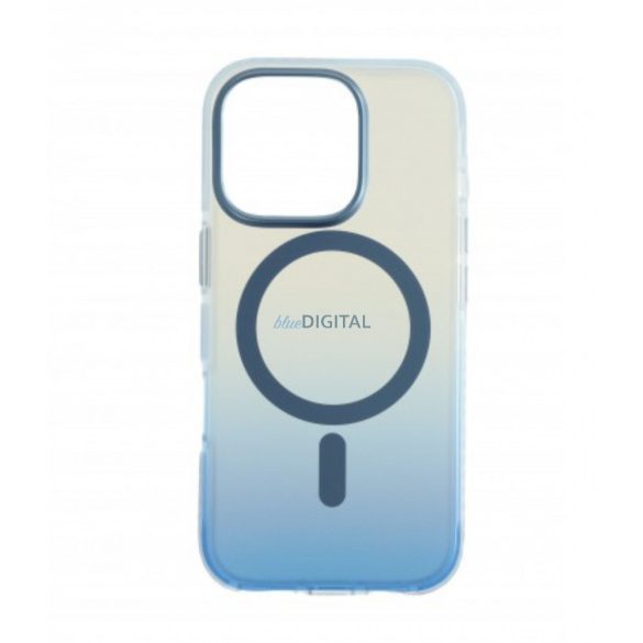 Iphone 16 Pro Magnetic Case, albastru-transparent