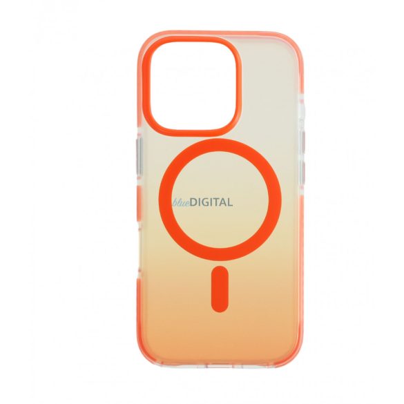 Iphone 16 Pro Magnetic Case, Orange-Transparent
