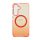 Carcasă magnetică Samsung S25 Ultra, Orange-Transparent Carcasă magnetică Samsung S25 Ultra, Orange-Transparent