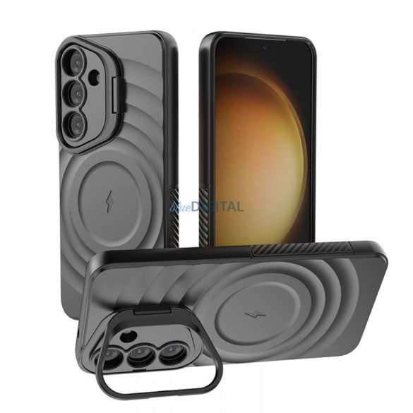 Samsung S25 carcasă rezistentă la șocuri magnetice, negru