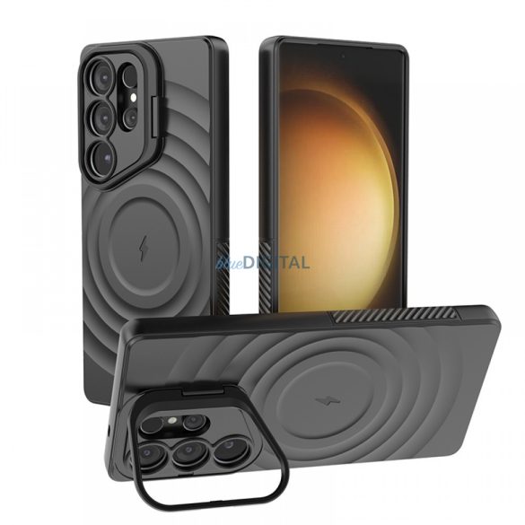 Samsung S25 Ultra magnetic caz rezistent la șocuri, negru