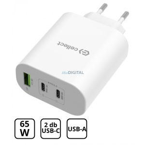 Adaptor încărcător de rețea cu funcție de încărcare rapidă 65W, alb