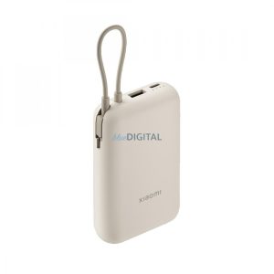 Xiaomi Power Bank 10000mAh built-in cablu usb-c bej BHR9072
