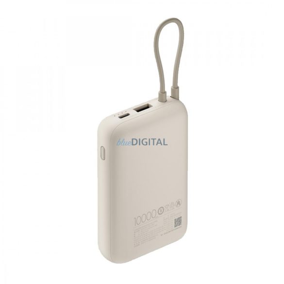 Xiaomi Power Bank 10000mAh built-in cablu usb-c bej BHR9072