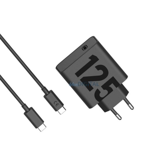 Adaptor de alimentare Motorola TurboPower USB-C 125W cu cablu, negru