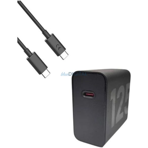 Adaptor de alimentare Motorola TurboPower USB-C 125W cu cablu, negru