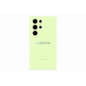 Husa din silicon Samsung Galaxy S24 Ultra, verde deschis