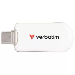 Pendrive Verbatim Plectra 128GB USB-C white 30229