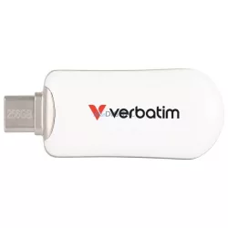 Pendrive Verbatim Plectra 256GB USB-C white 30230