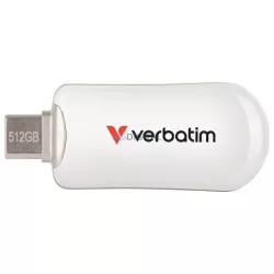 Pendrive Verbatim Plectra 512GB USB-C white 30231
